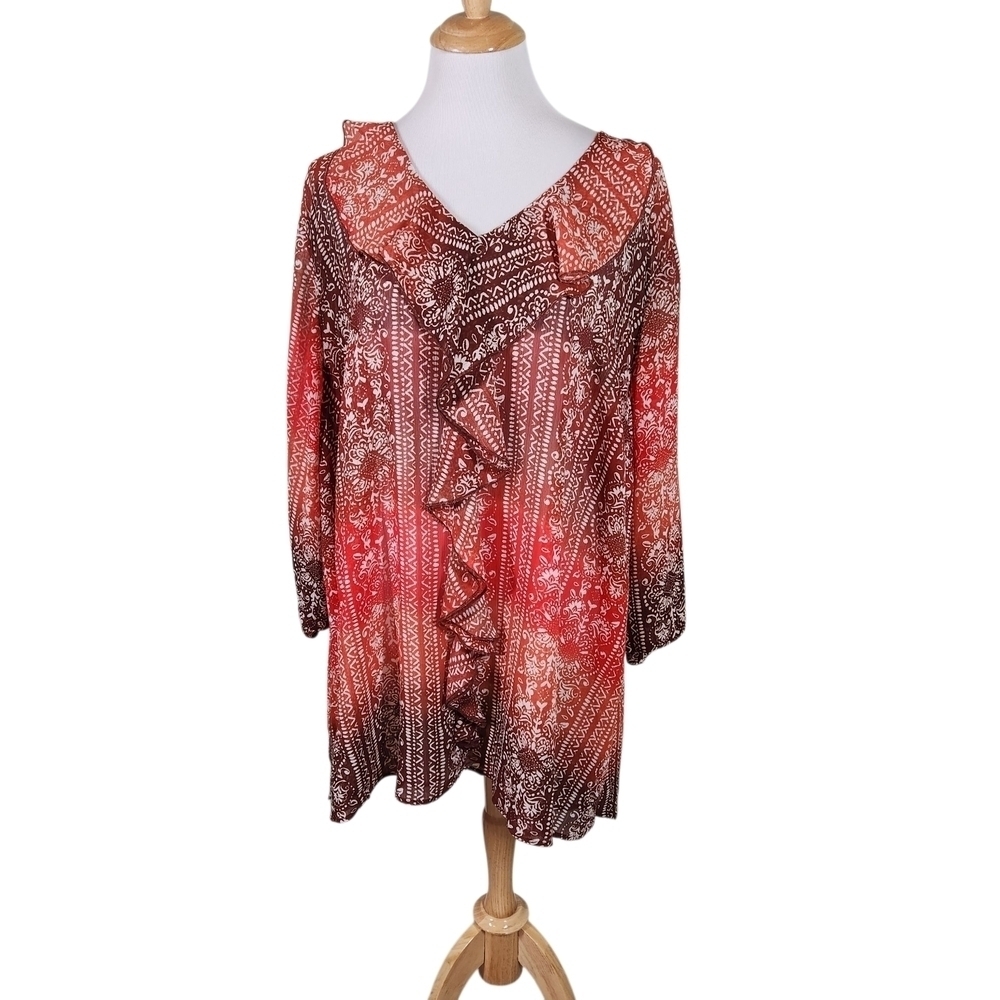 Catherines Women's Blouse Plus Sz 3X